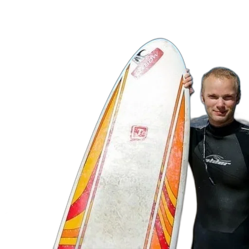 man, wetsuit, holds, his transparent PNG cut-out