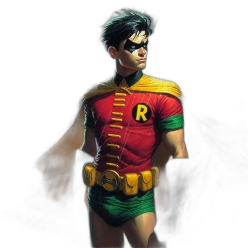 jacket, comic book art, concept art, 3d render transparent PNG cut-out