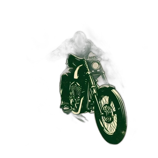 jacket, weapon, car, photorealistic transparent PNG cut-out