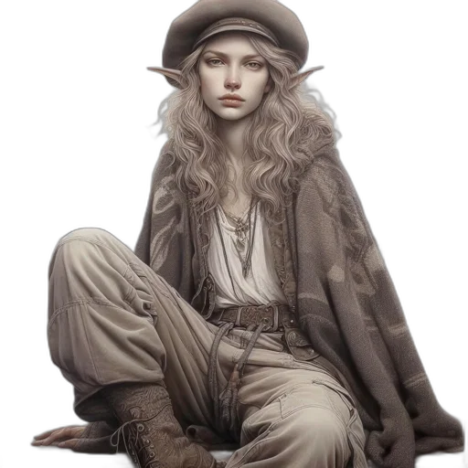 hat, jacket, face, jewelry transparent PNG cut-out