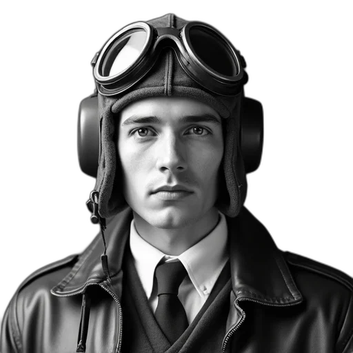 face, jacket, hat, staff transparent PNG cut-out