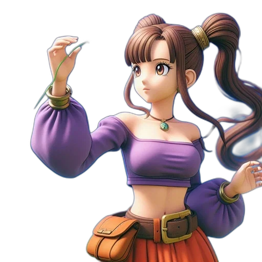 dress, staff, jewelry, concept art transparent PNG cut-out