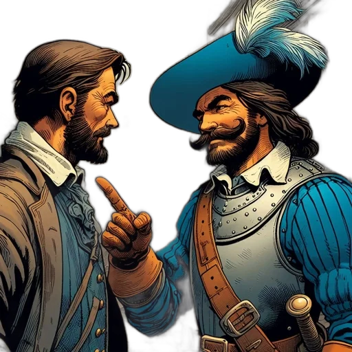 comic book art, concept art, old, town transparent PNG cut-out
