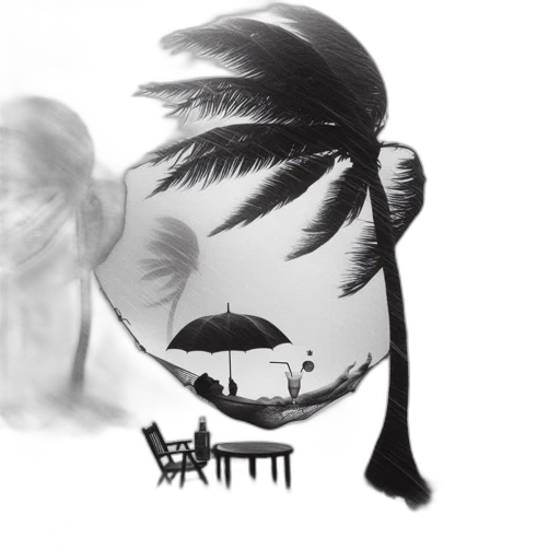 mask, hair, face, crown transparent PNG cut-out