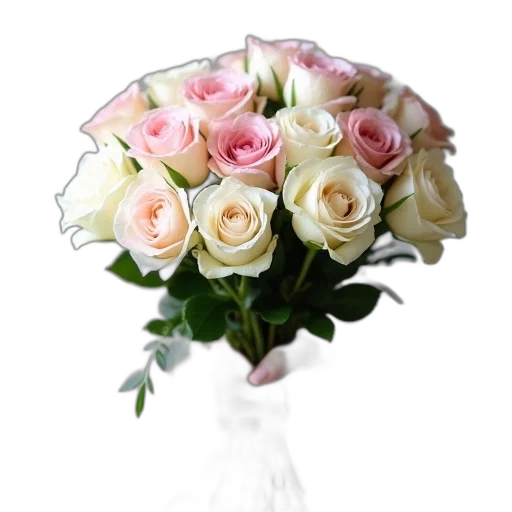 flower, 3d render, photorealistic, pastel transparent PNG cut-out