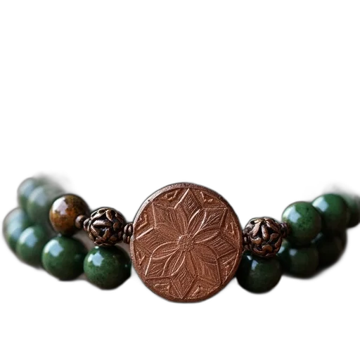 jewelry, earth tones, green, copper transparent PNG cut-out
