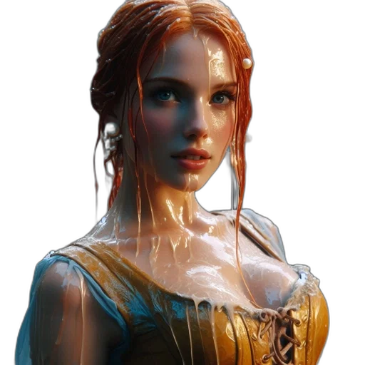 dress, jewelry, face, crown transparent PNG cut-out
