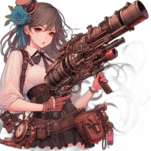 weapon, staff, sword, robot transparent PNG cut-out
