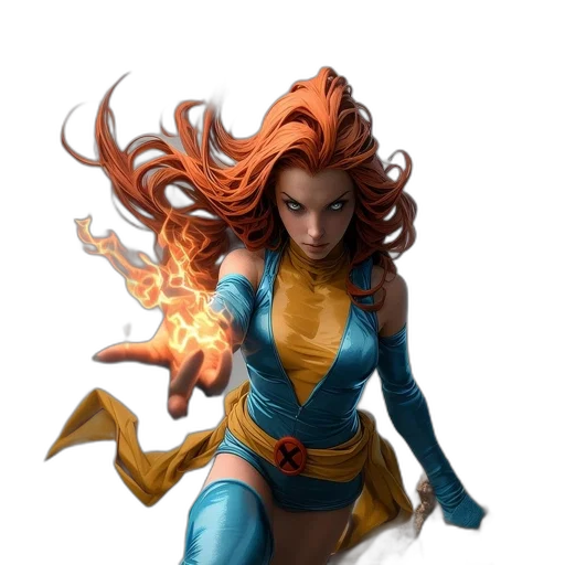 comic book art, concept art, fantasy art, 3d render transparent PNG cut-out
