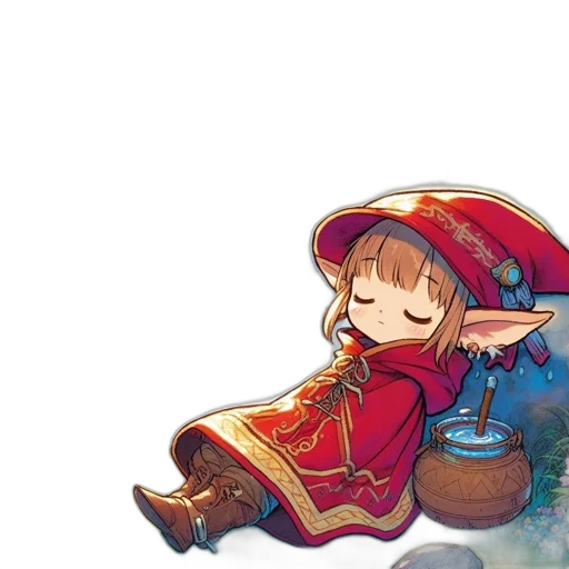 food, hat, staff, weapon transparent PNG cut-out