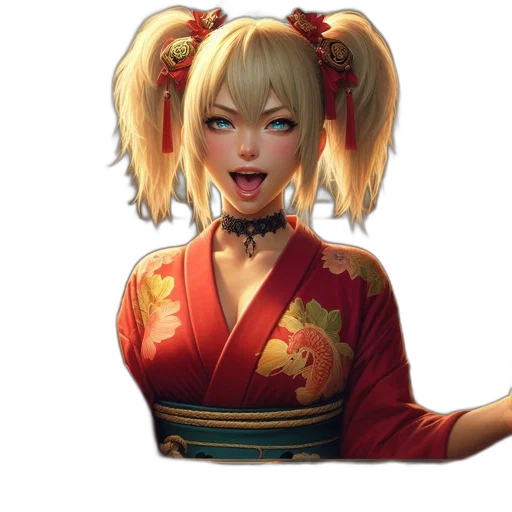 face, staff, dragon, anime transparent PNG cut-out