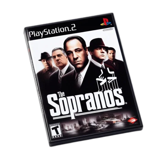 sopranos, ps2, game, box transparent PNG cut-out