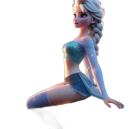 dress, crown, concept art, 3d render transparent PNG cut-out