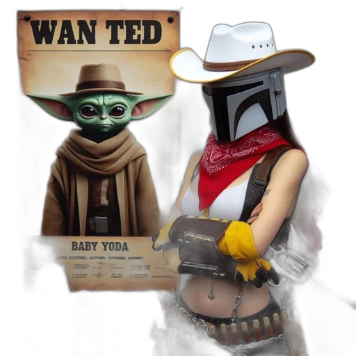 mask, concept art, character, cowboy transparent PNG cut-out