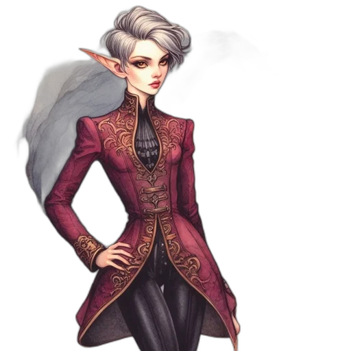 staff, jacket, fantasy art, concept art transparent PNG cut-out