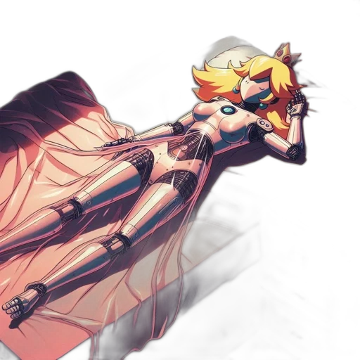 dress, robot, weapon, crown transparent PNG cut-out