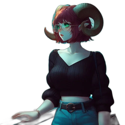 staff, creature, mask, dress transparent PNG cut-out