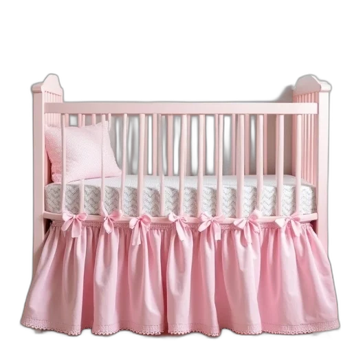 furniture, pastel, baby, crib transparent PNG cut-out