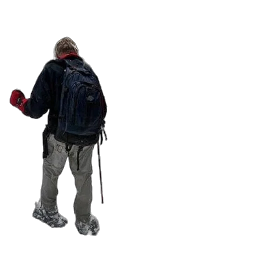 jacket, staff, umbrella, hat transparent PNG cut-out