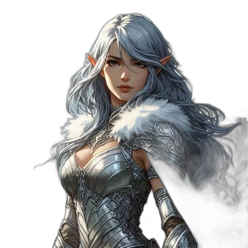 fantasy art, concept art, comic book art, photorealistic transparent PNG cut-out