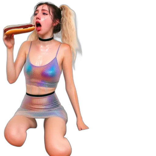 food, dress, concept art, 3d render transparent PNG cut-out