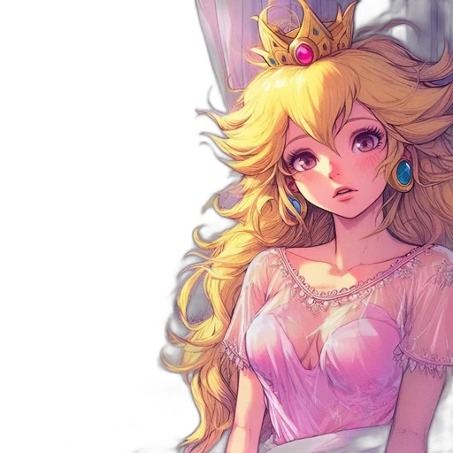 crown, dress, pixel art, fantasy art transparent PNG cut-out
