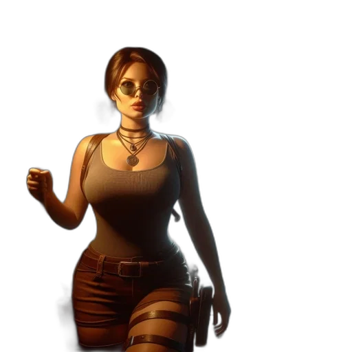dress, staff, weapon, face transparent PNG cut-out