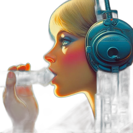 photorealistic, concept art, fantasy art, cyberpunk transparent PNG cut-out
