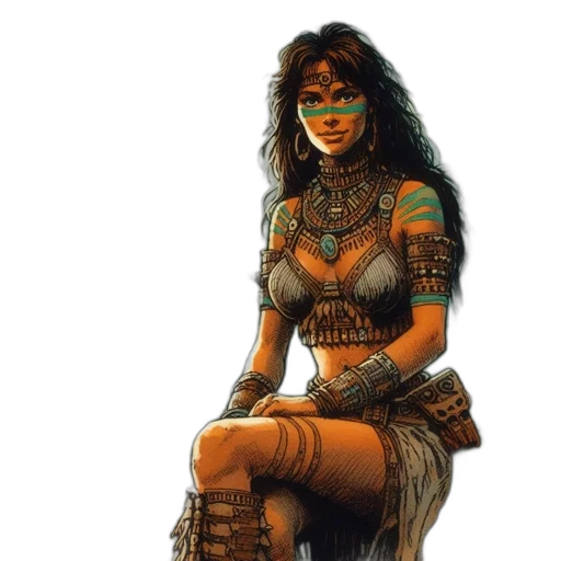 fantasy art, concept art, comic book art, photorealistic transparent PNG cut-out