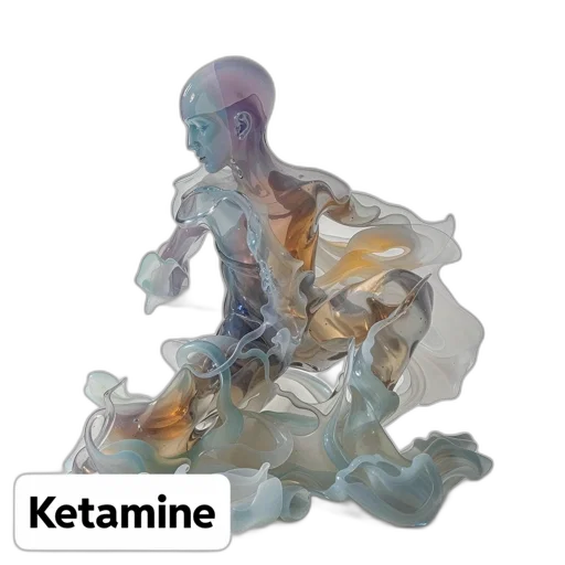 creature, 3d render, concept art, vaporwave transparent PNG cut-out