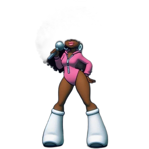 robot, jacket, staff, creature transparent PNG cut-out