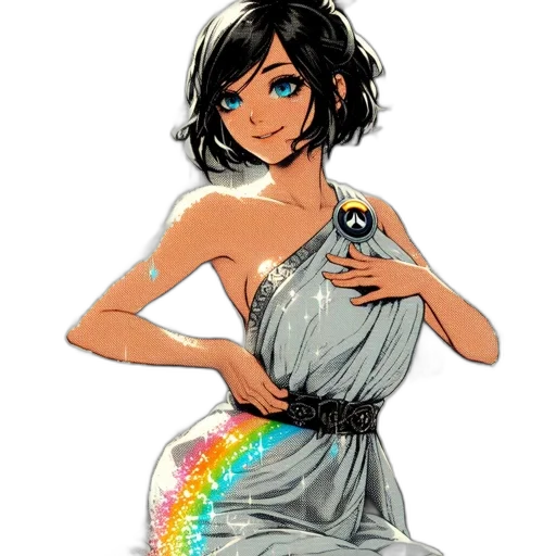 dress, staff, cartoon, concept art transparent PNG cut-out