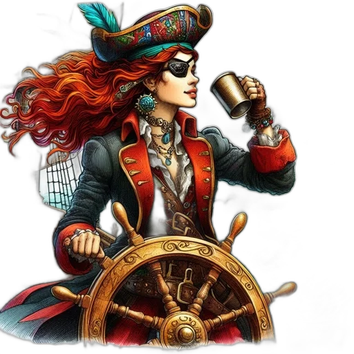 fantasy art, concept art, comic book art, female transparent PNG cut-out