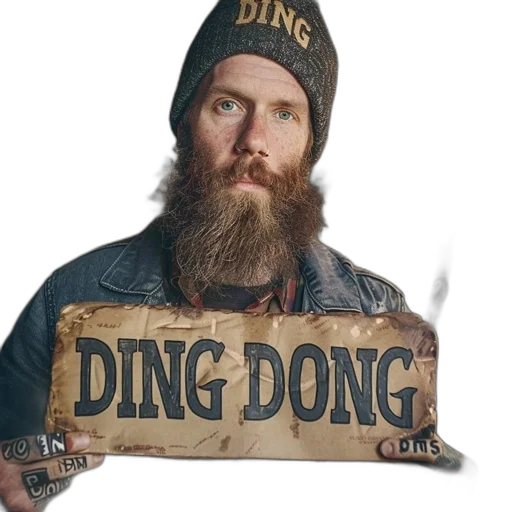 hat, photorealistic, man, beard transparent PNG cut-out
