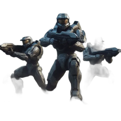 robot, weapon, concept art, 3d render transparent PNG cut-out