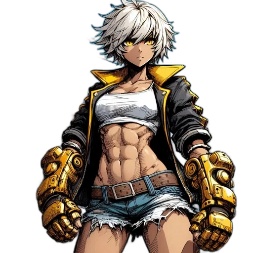 jacket, weapon, concept art, comic book art transparent PNG cut-out