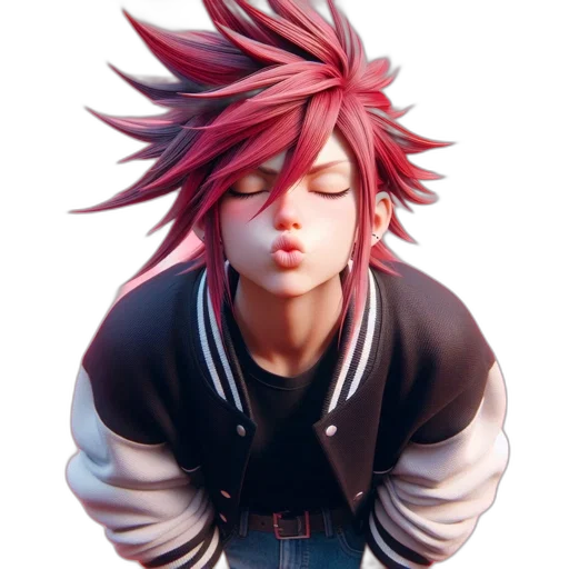 jacket, face, staff, hair transparent PNG cut-out