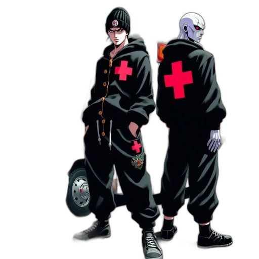 jacket, concept art, comic book art, pixel art transparent PNG cut-out