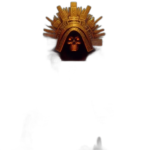 crown, staff, mask, weapon transparent PNG cut-out