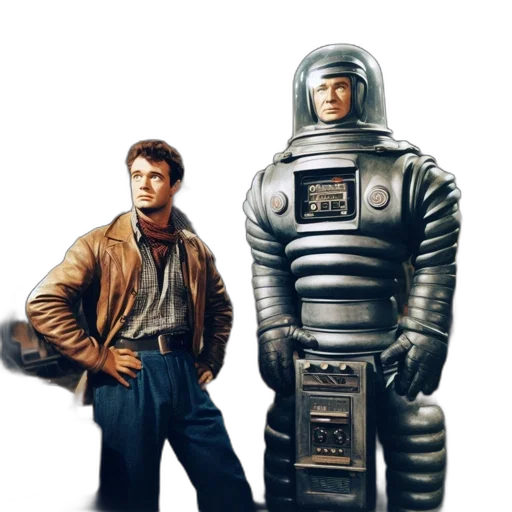 robot, jacket, concept art, outer space transparent PNG cut-out
