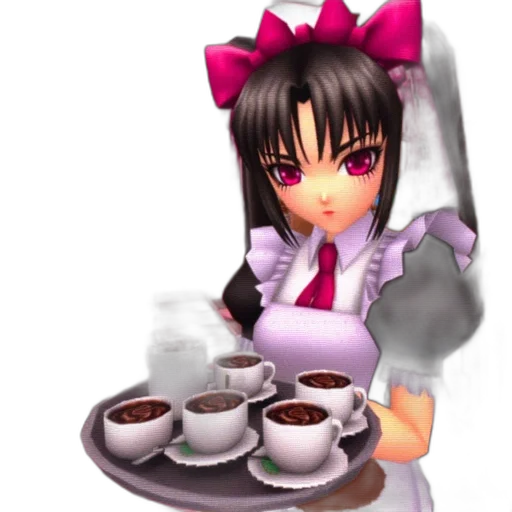 food, staff, 3d render, pixel art transparent PNG cut-out