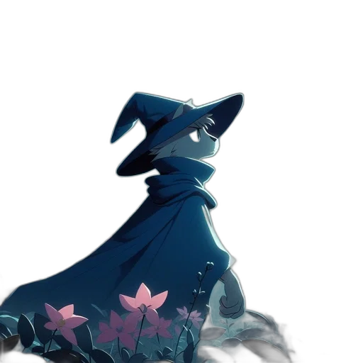 dress, staff, hat, crown transparent PNG cut-out