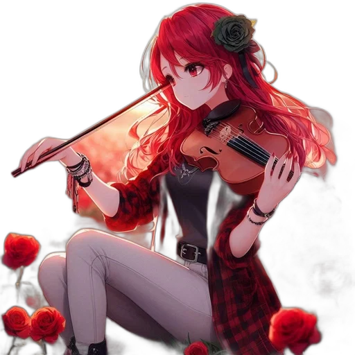 weapon, flower, dress, staff transparent PNG cut-out