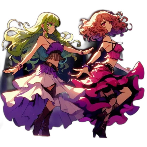dress, concept art, pixel art, anime transparent PNG cut-out
