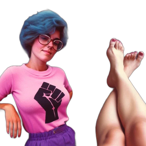 shoes, dress, concept art, vaporwave transparent PNG cut-out