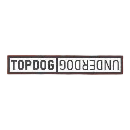 topdog, underdog, book, cover transparent PNG cut-out