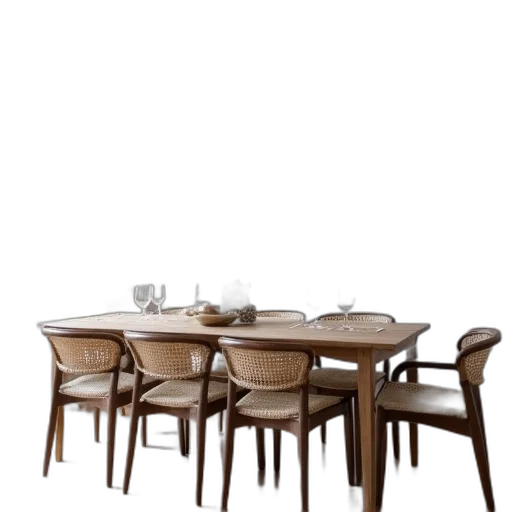 furniture, 3d render, photorealistic, earth tones transparent PNG cut-out