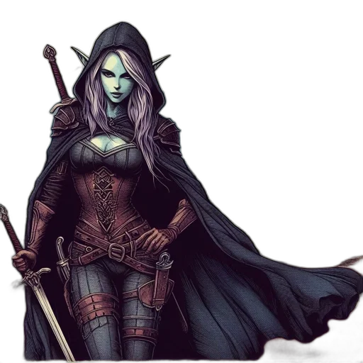 fantasy art, concept art, comic book art, pixel art transparent PNG cut-out