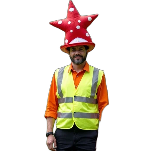 staff, hat, animal, jacket transparent PNG cut-out