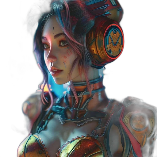 robot, mask, dress, face transparent PNG cut-out